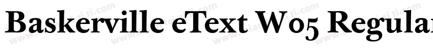 Baskerville eText W05 Regular字体转换